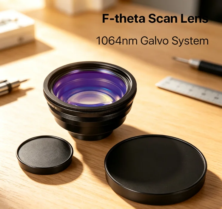 Field Lens 1064nm 50x50-300x300mm F63-420mm For YAG Fiber Laser Marking Machine Scan Lens Replacement Parts