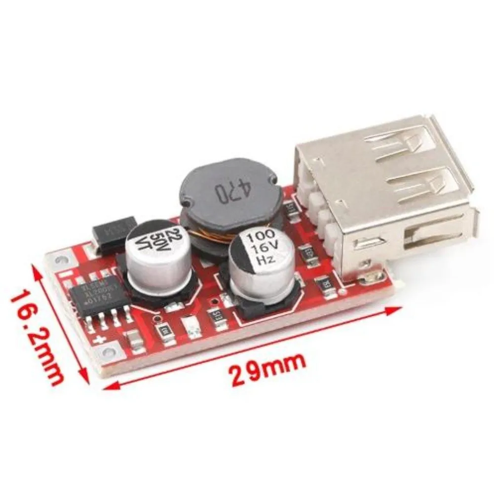 9V/12V/24V To 5V DC-DC Step-Down Converter Module (3A)  Car Power Supply Compatibility With Various Vehicle Power Systems