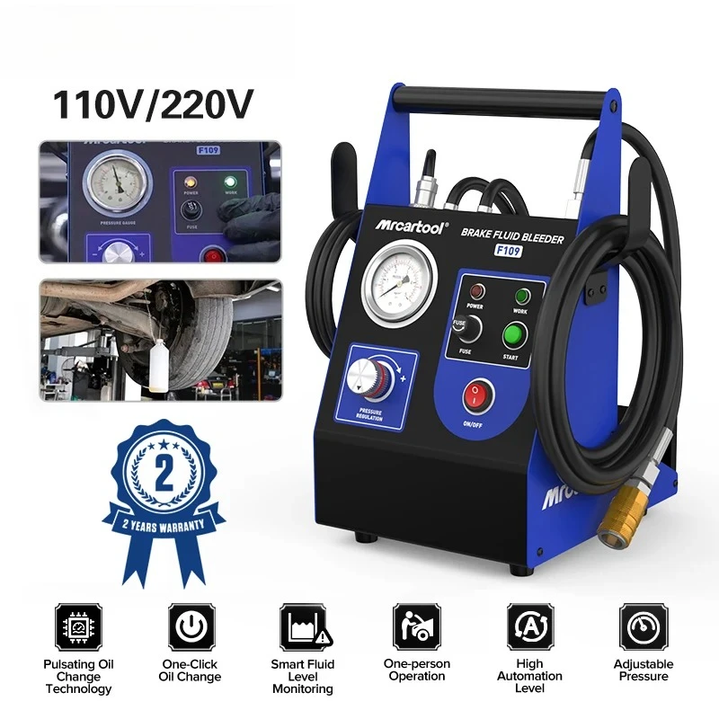 Electric Pulse Vacuum Transfer Pump Clean The Pipeline 220V 110V MRCARTOOL F109 Car Brake Oil Filling Changer Extractor Machine