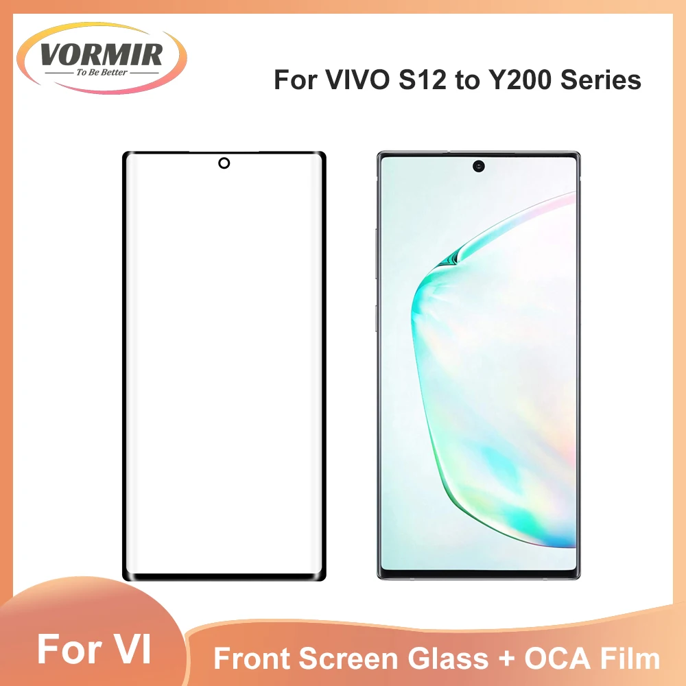 5pcs Your Series Front Glass Replacement Panel with OCA Film for Vivo X80 X90 X100Pro Series Repair Parts for Outer Glass Screen