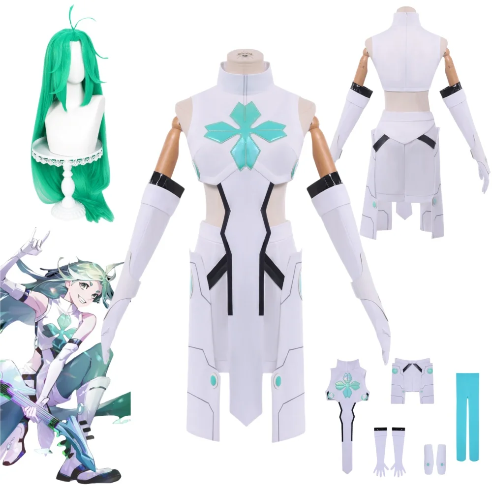 

LUCKY CYAN Cosplay Anime TO BE HERO X Costume Wig Halloween Clothes Uniform