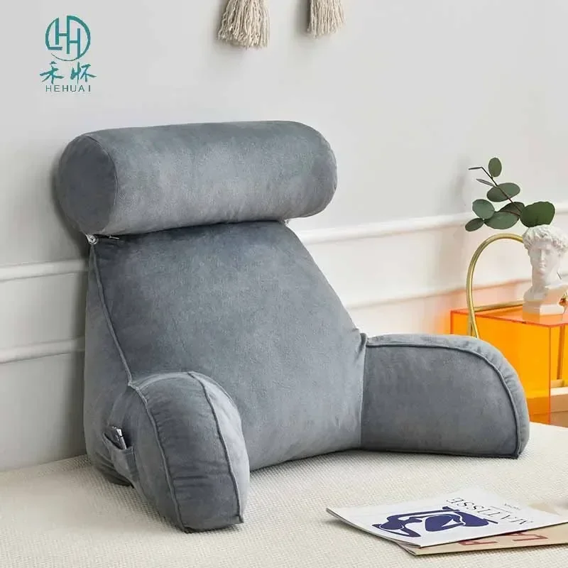 New All Season Reading Pillow Office Sofa Bedside Back Cushion For Office Relief Bed Support Pain Cushions Backrest Lumbar Chair
