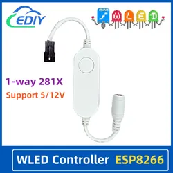 ESP8266 Mini WLED Controller RGB IC Digital Without Mic Sound Mode Dynamic WS2811 WS2812 WS2812b SK6812 WS2815