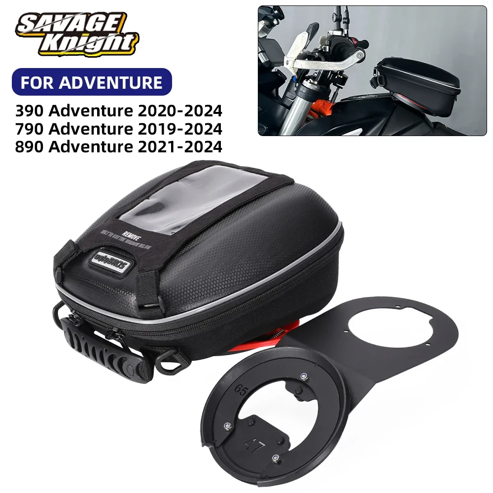 For 390 790 890 Adventure 2019-2024 790adv 890adv Waterproof Tanklock Luggage Tank Bag Quick Release Storage Bags Fuel Tank Bag