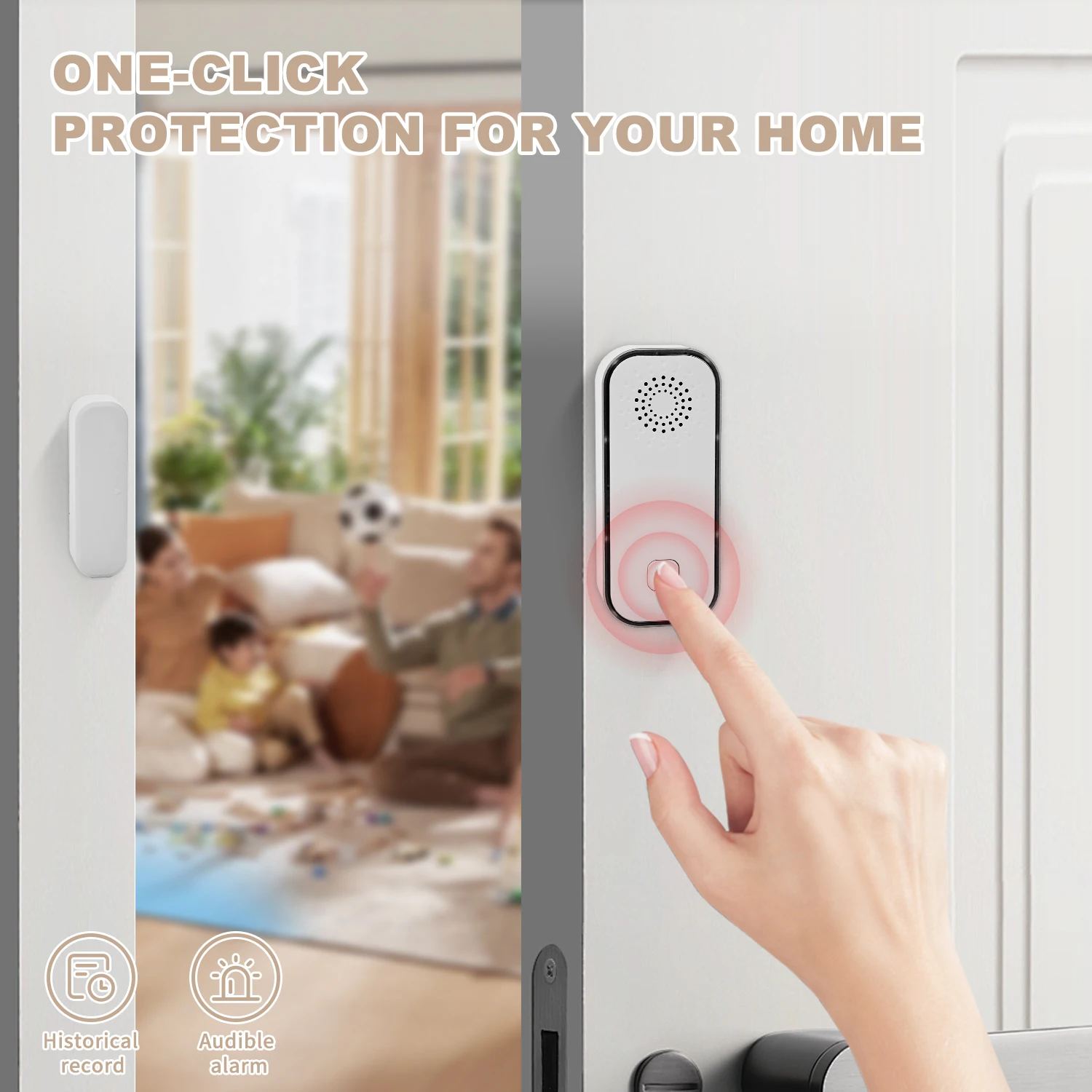 Tuya Sensor WiFi Tür/Fenster Alarm Smart Leben Fernbedienung Vibration Alarm Home Automation Sicherheit Schutz