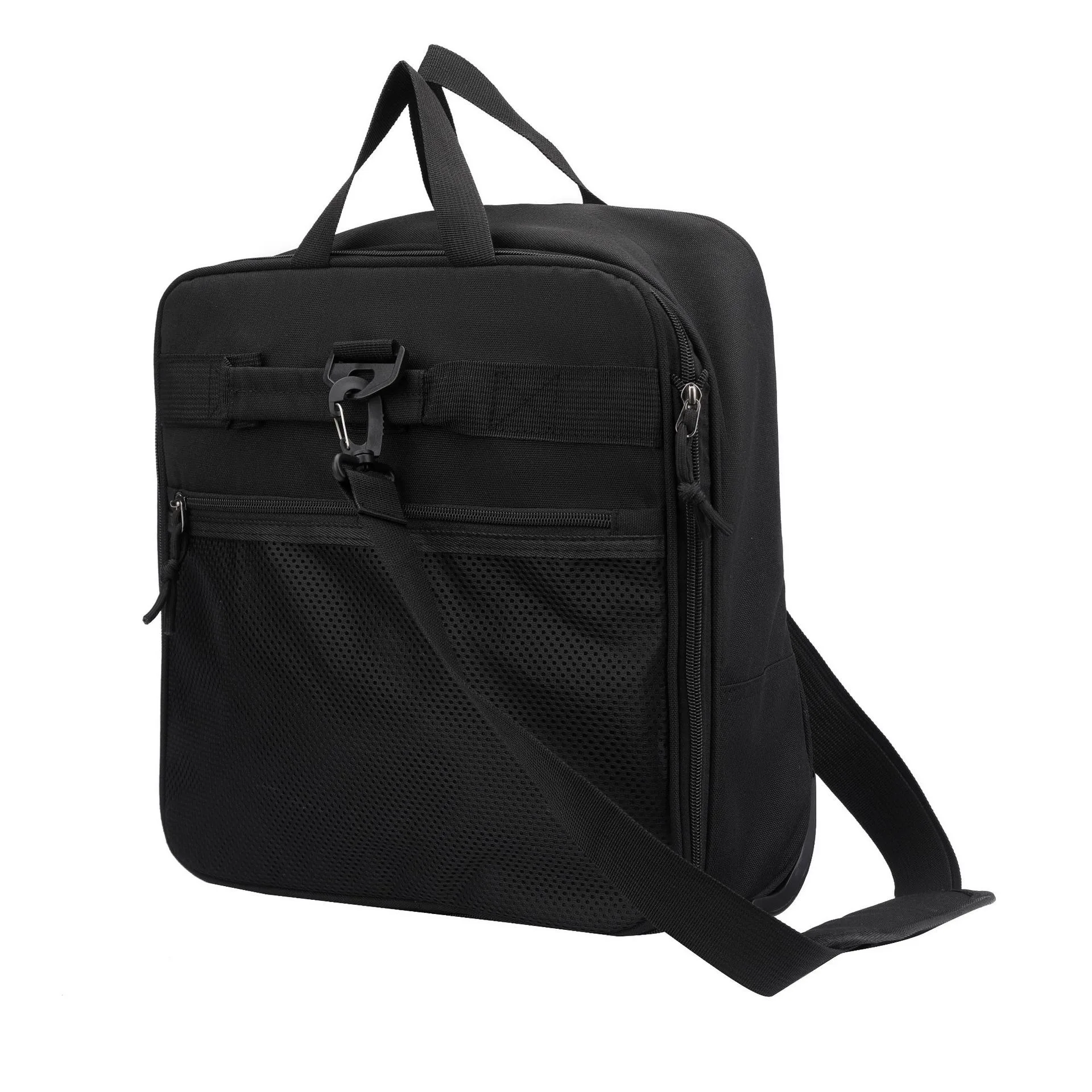 Foldable Expandable Travel Duffel Bag, Large Capacity Portable Luggage, Unisex Carry-on Rolling Shoulder Bag for Trip