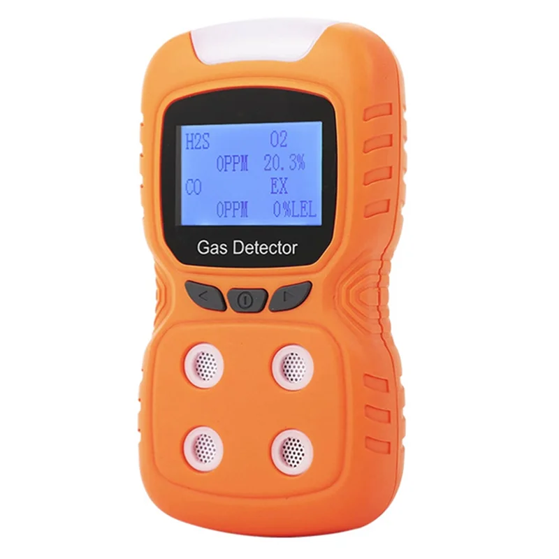 

B97A-4-In-1 Handheld Gas Detector PLT Gas Detector For Oxygen, Combustibles, Hydrogen Sulfide, Carbon Monoxide US Plug