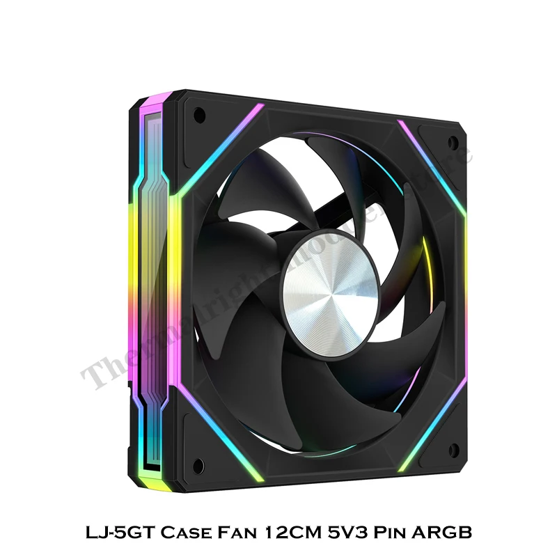 Computer Case Ventilador RGB Fan 120mm 5V 3pin ARGB PC Gamer Cabinet Cooler PWM, Classic and Minimalist Style Mute Ventilador