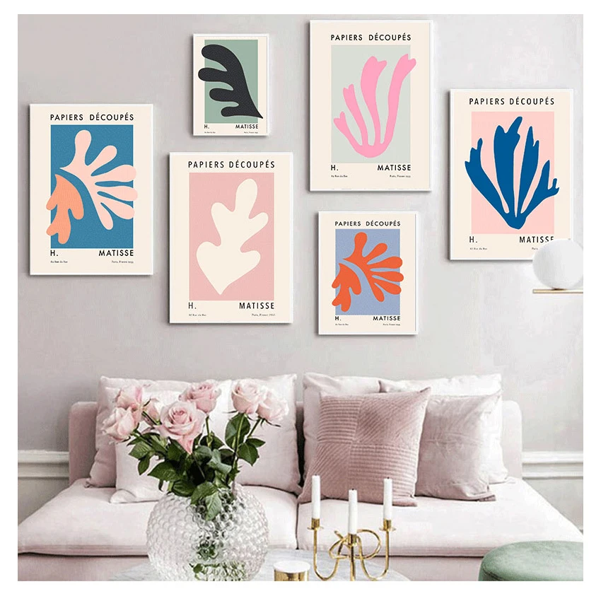 Matisse Posters Prints Leaves And Flower Nordic Modern Picture For Living Room On The Wall Decor Abstract Plants Canvas Painting