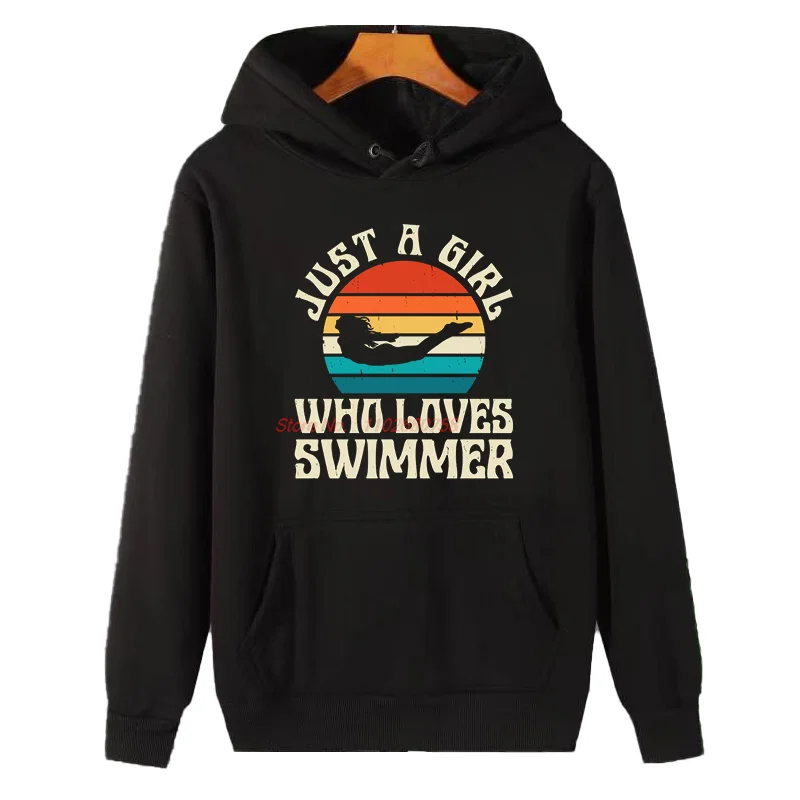 

Спортивные винтажные толстовки с капюшоном для плавания и плавания, зимний толстый свитер, толстовка, подходит для всех возрастов, флисовая толстовка с капюшоном