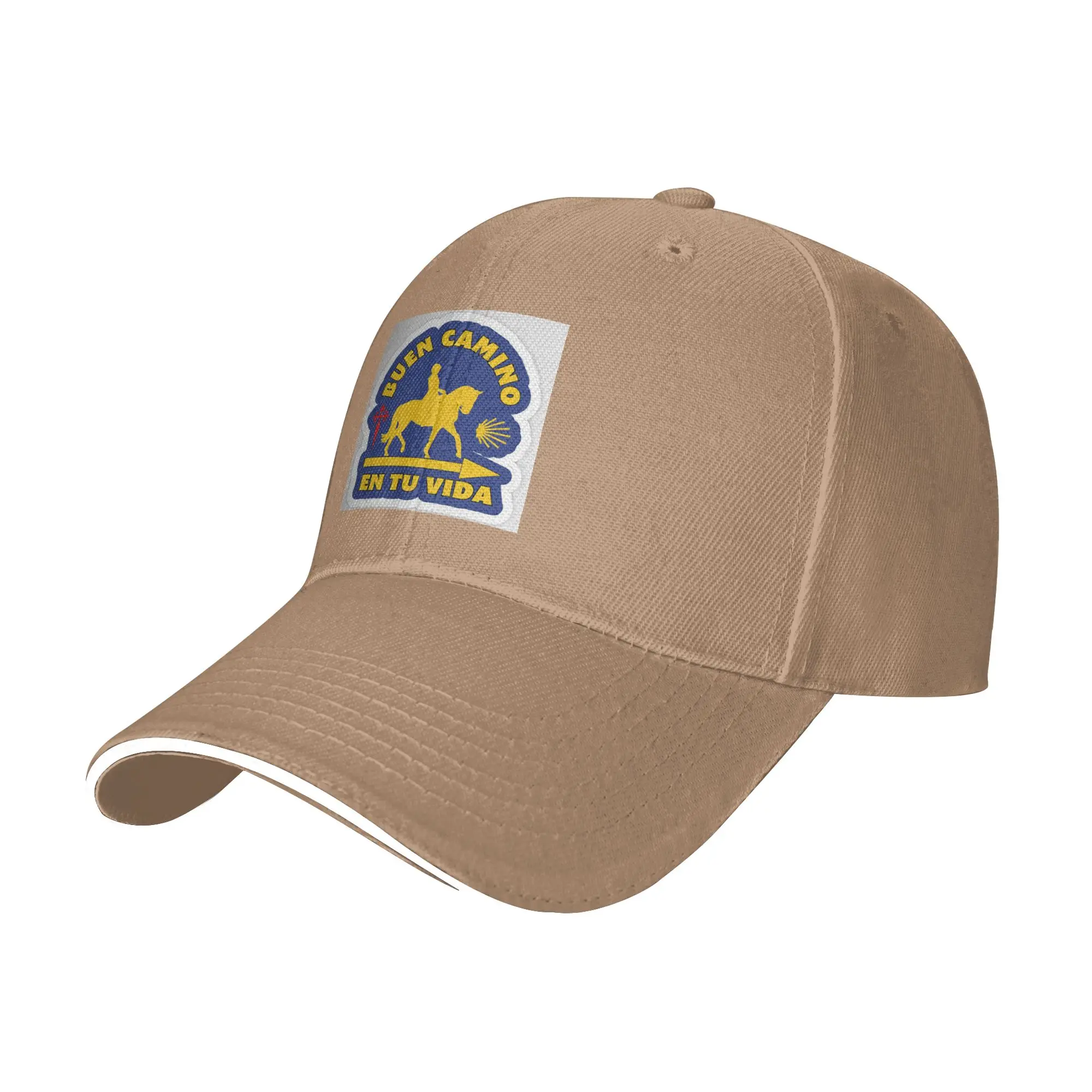 Yellow Camino De Santiago Scallop Shell Cap Casual Baseball Caps Adjustable Hat Hip Hop Summer Unisex Baseball Hats Customizable