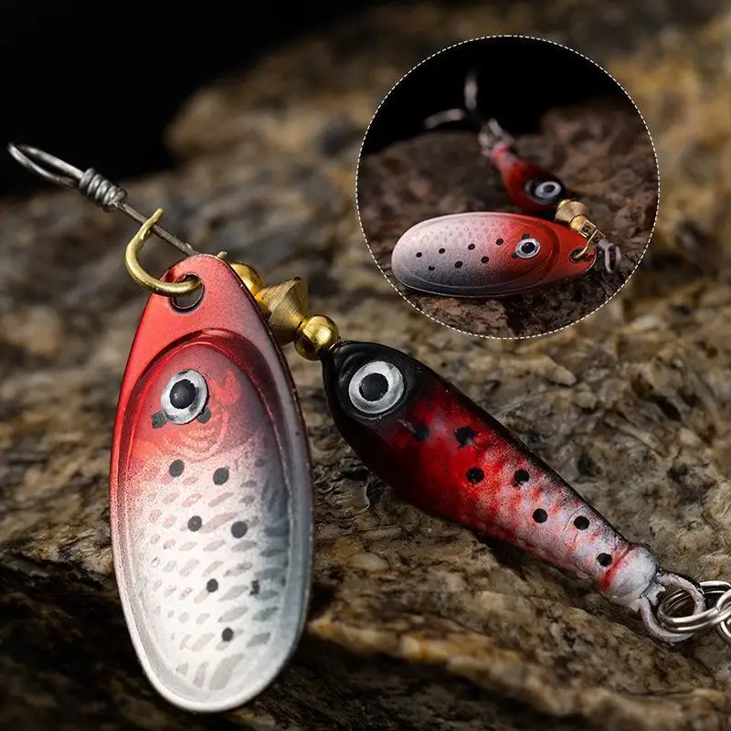 Rotierende Metall-Spinner-Angelköder 9g 7cm Stoßfeste Harte Köder für Barsch Karpfen Wettkampf-Angelveranstaltungen – Detail 10