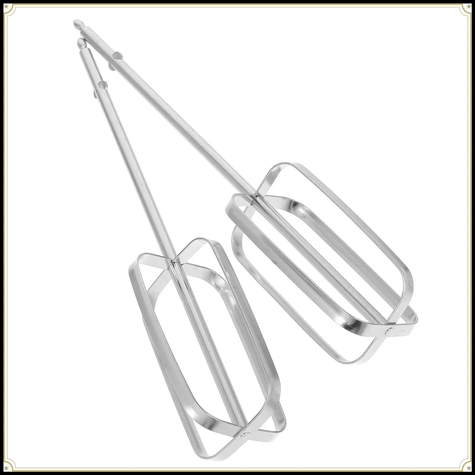 2Pcs Stainless Steel Electric Hand Mixer Replacement Accessory For Cake Cookie Bread Home Baking Mixing Tools Mixing Supply
