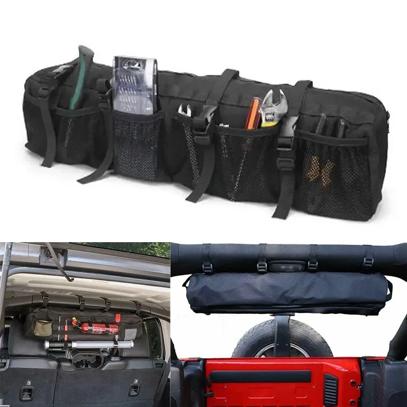 

Roll Bar Storage Bag Organizer For 1955-2021 Jeep Wrangler LJ TJ JK JL & Gladiator JT Trunk Polaris Ranger RZR Polaris Rang UTV