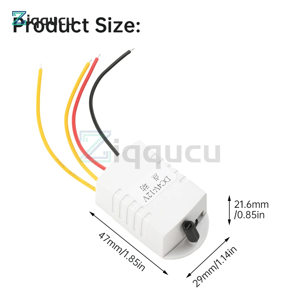 315MHZ/433MHZ DC 4-12V Wide Voltage Wireless Remote Control Switch Access Control Relay Switch Transmitter Receiver