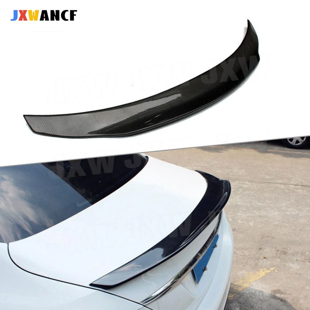 

JXWANCF Carbon Fiber FRP Rear Spoiler For Mercedes Benz E Class W213 Sedan E200 E220 E250 E300 2016-2019 Rear Boot Duck Wings