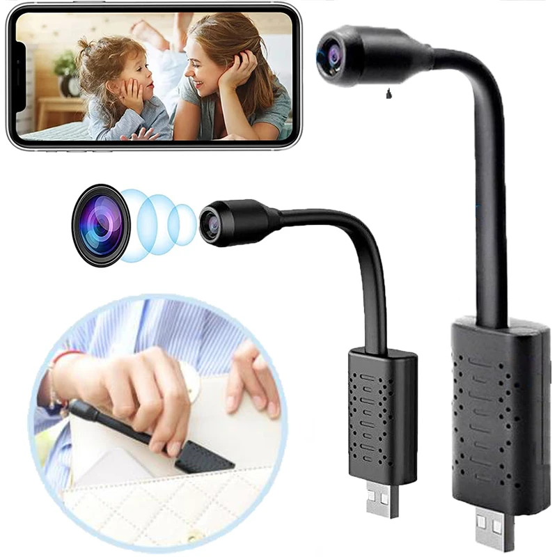 U21 WiFi HD Mini Camera Video Recorder Micro Camcorder AI Human Motion Detection Camera Cloud Storage Nanny Cam