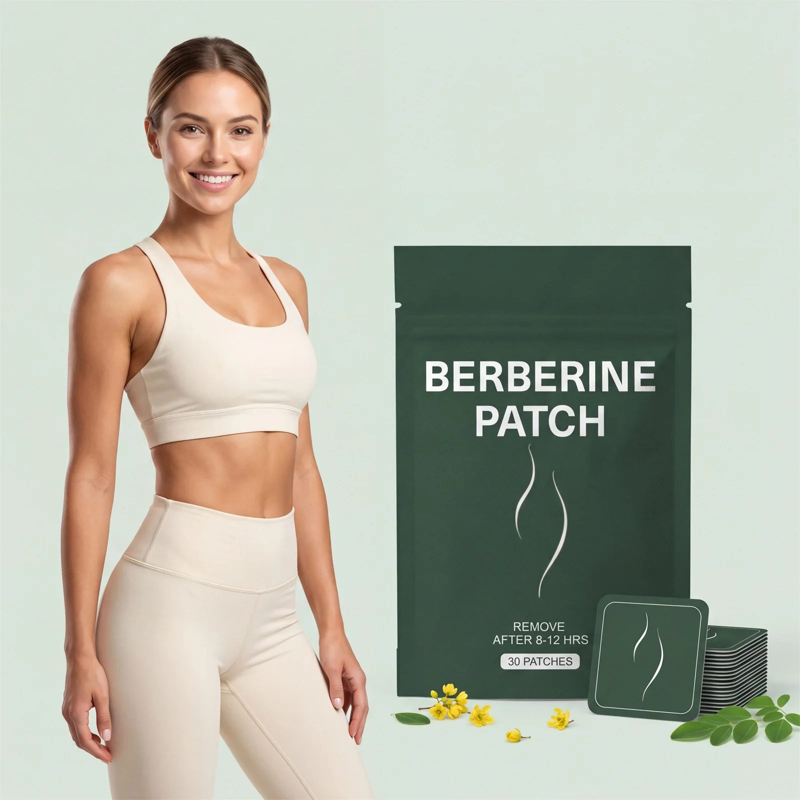 Natural Berberine Patches Weight Management Patches For Metabolism Support Appetite Control Daily Body Care Slimming Patches
