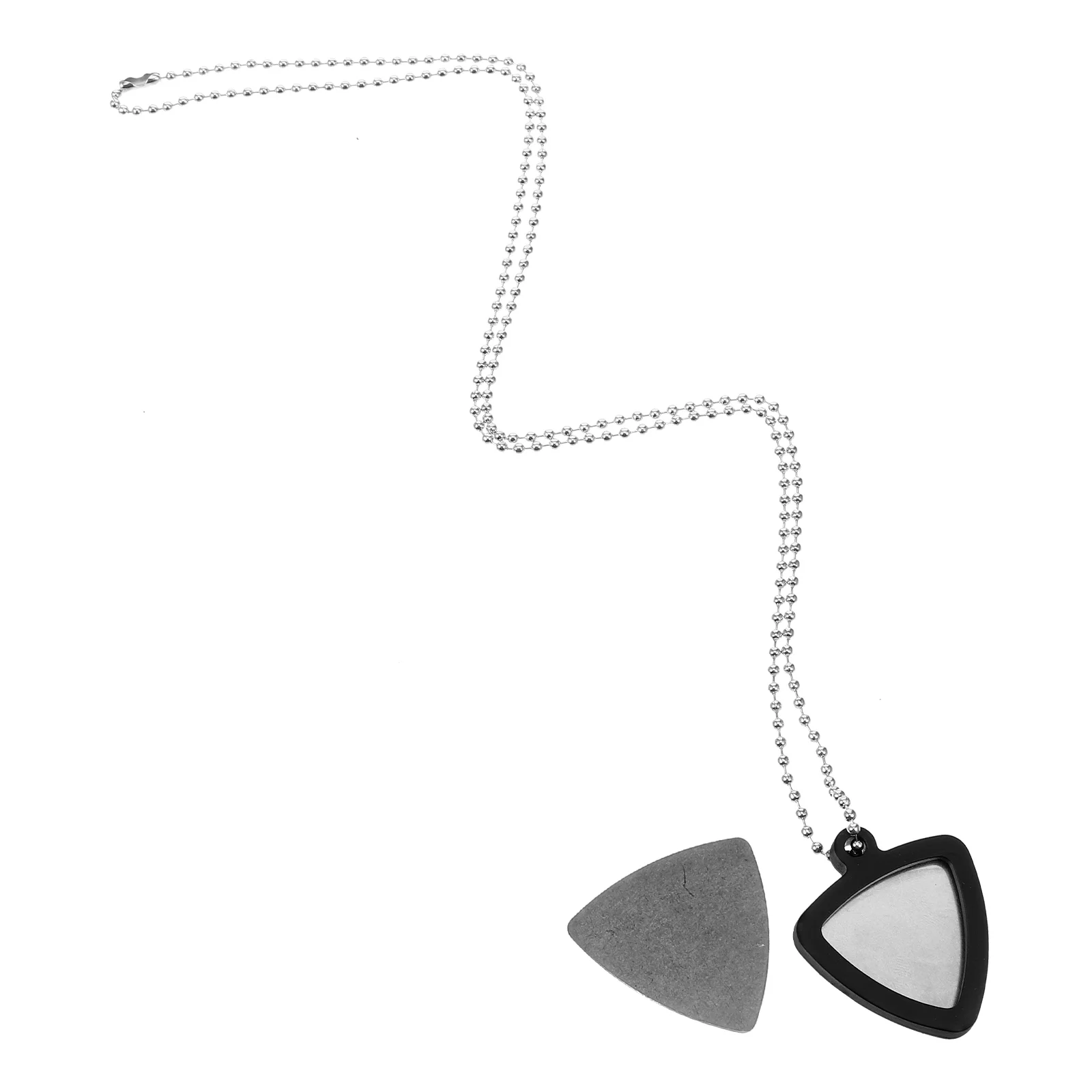 Guitar Pick Necklace Accessories Pendant Silicone Holder Parts Silica Gel Stainless Steel Keychain Fob