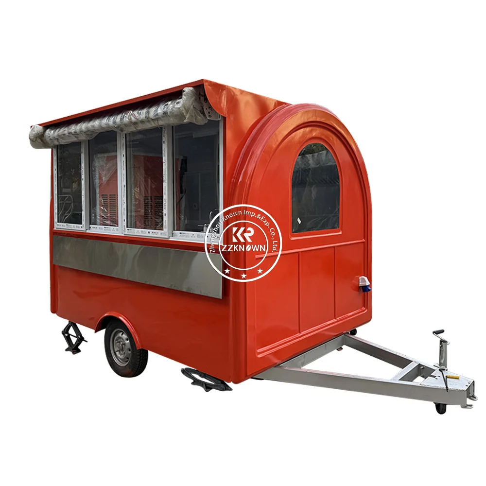 

CE dot Approved Concession Coffee Cart Food Trailer Customized Hot Dog Ice Cream Food Truck Trailer with Full Kitchen Mobile