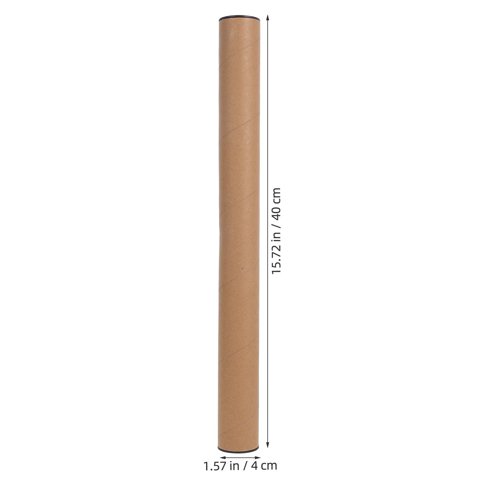 10Pcs Kraft Mailing Tubes with Caps Document Storage Poster Carrier Tube for Architects Artists Blueprints Maps Poster Roll view 6