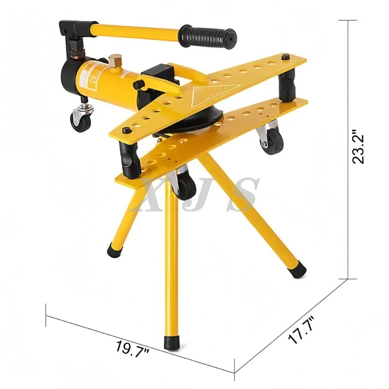 High Quality 10T Industrial Stainless Steel Iron Copper Pipe Bending Machines Portable Manual Pipe Bender Hydraulic with Bracket