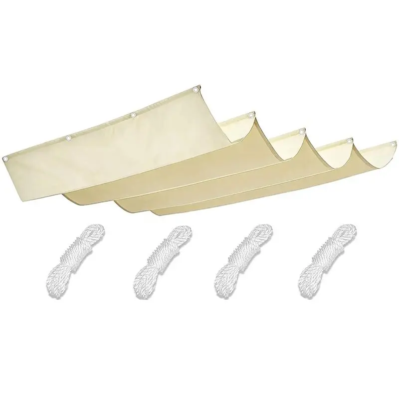 ABLN-90% Shading Retractable Awning UV Block Rain Snow Proof Easy Installation