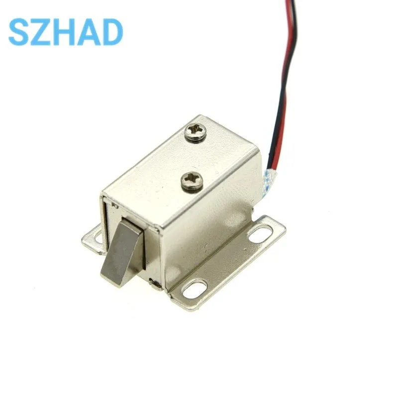 2728 Small electromagnetic lock DC12V mini electric bolt lock Release Assembly Solenoid Access Control Electric lock