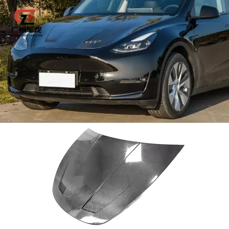For Model Y 2021-2022 KT-style Carbon Fiber Hood Factory Outlet Hot Sell Car Body Kits Other Auto Parts