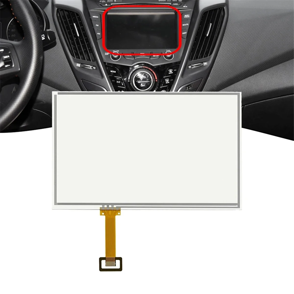 New 7Inch Touch Screen Panel 4 Pins Replacement Digitizer For LB070WV7 LCD Touch Screen