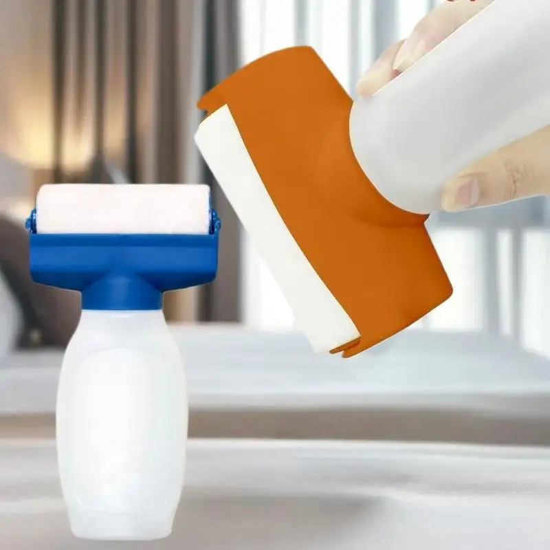 Zestaw do naprawy i retuszu ścian DIY, wałek malarski, plastikowy pojemnik 350 ml na farbę lateksową rozpuszczalną w wodzie