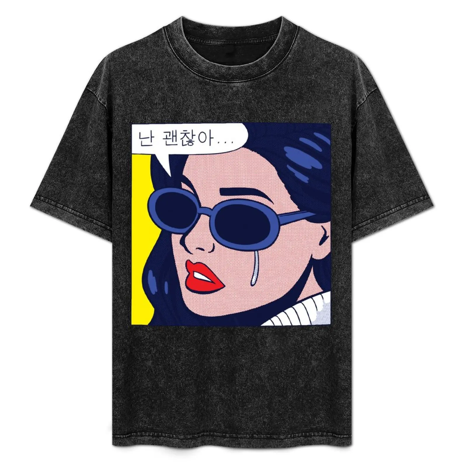 

Футболка Pop No-So-Okay Girl, хлопковые футболки с рисунком, забавные футболки с мемми, простая летняя рубашка, мужская футболка с рисунком