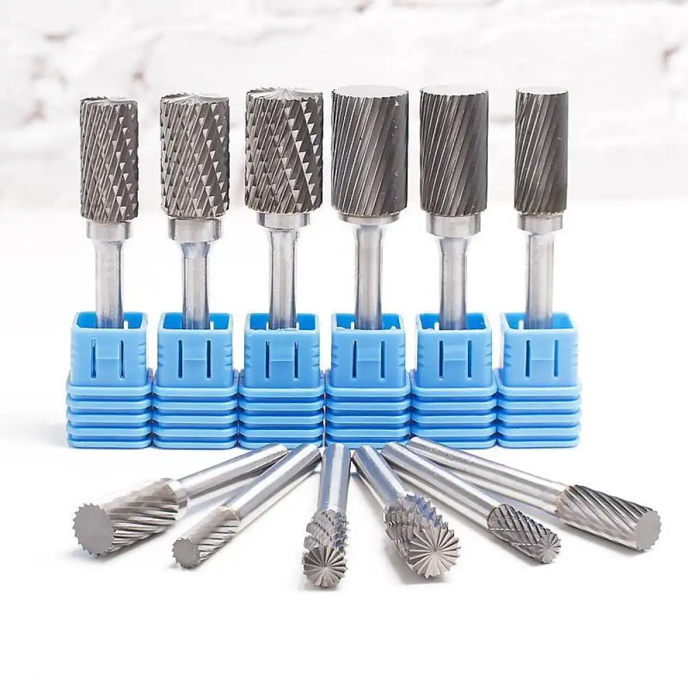 Rotary Carbide Burr Bit For For Bailichen Metal Woodworking Grinding Cutter Tungsten Steel Electric Drill Tool Accessory