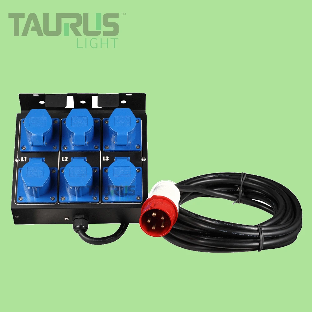 

Stage Lighting Equipment 6*16A 3Pin CEE Power Distribution Box