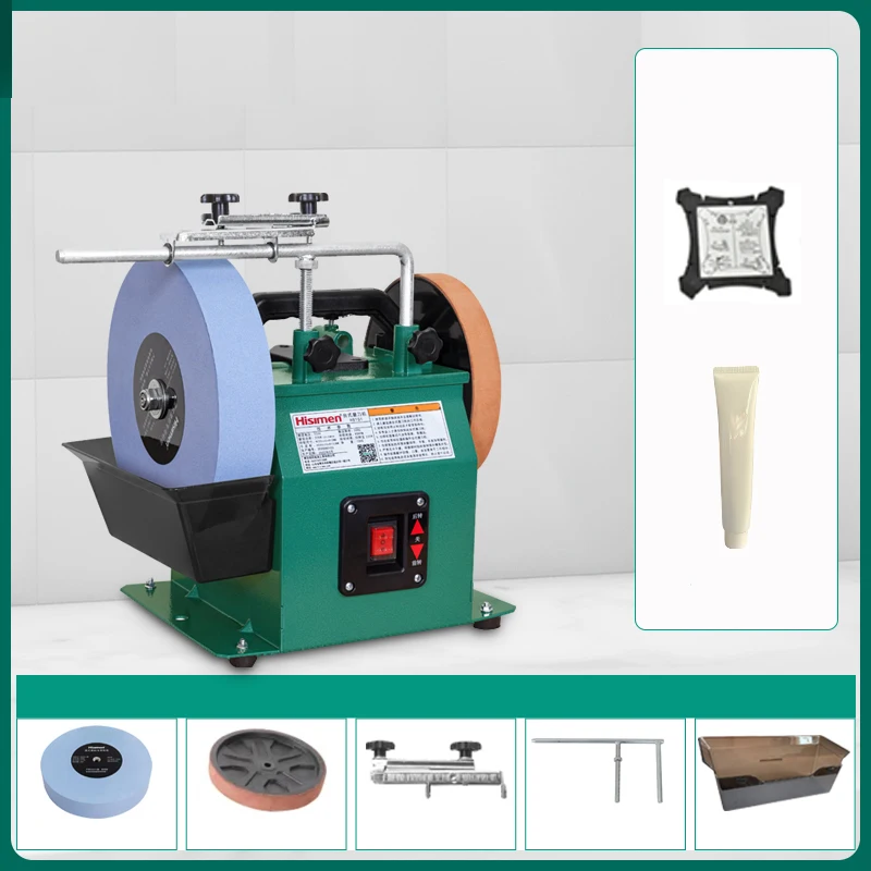 

H8101 Multifunctional Water-Cooled Knife Sharpener Small Electric Knife Sharpener Low-Speed Water Grinder Polishing Machine