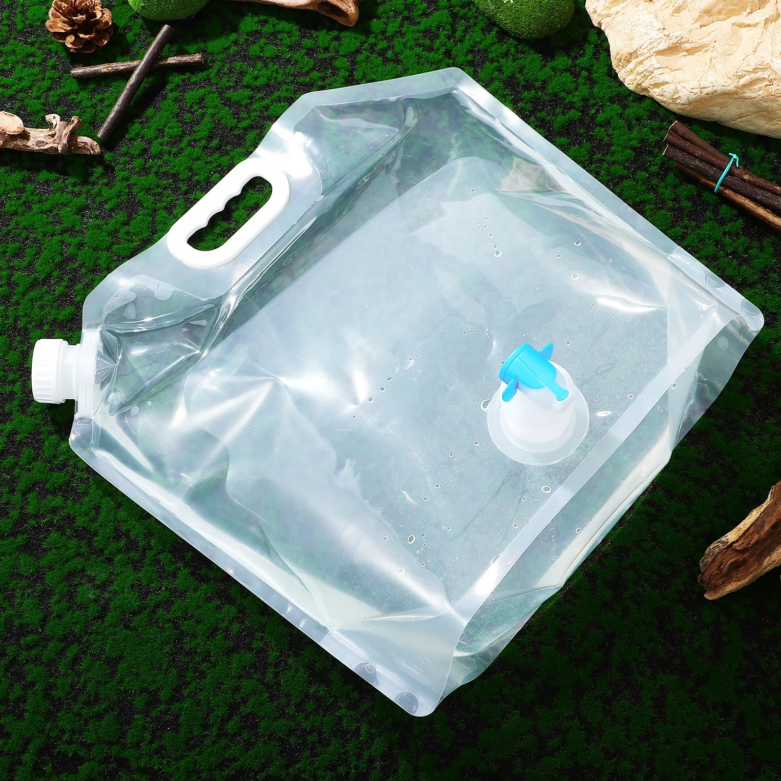 

4 pcs Collapsible Jug Large Capacity Foldable Container for Outdoor Travel Emergency Portable Water Storage Bag Hiking Camping