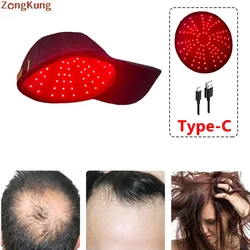 Cuffia a luce rossa da 96 LED, cuffia per la crescita dei capelli con luce a infrarossi da 660 nm 850 nm per favorire la crescita dei capelli e previene la caduta dei capelli