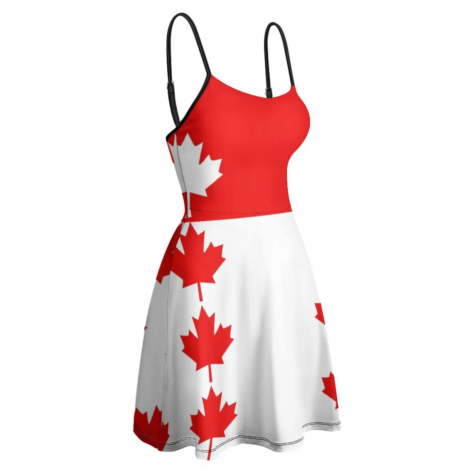 Robe à bretelles d'inspiration canadienne pour femmes, robe sexy, robe à bretelles Nerd Cldécentry, nouveauté