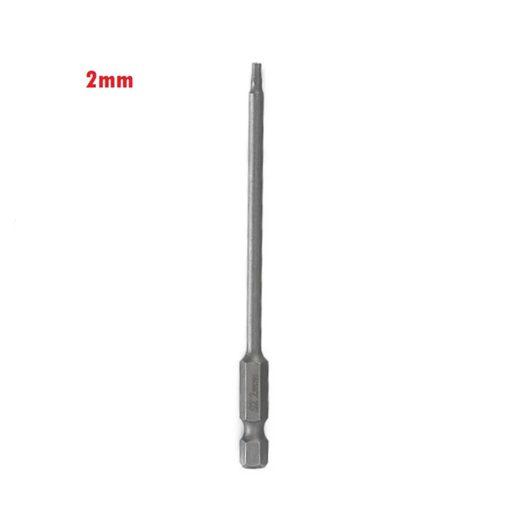 

Silver Screwdriver Bit 1/4" Hex Shank Alloy Steel Electric Screwdrivers For Cord/cordless Drills Hex Shank Hexagon Magnetic