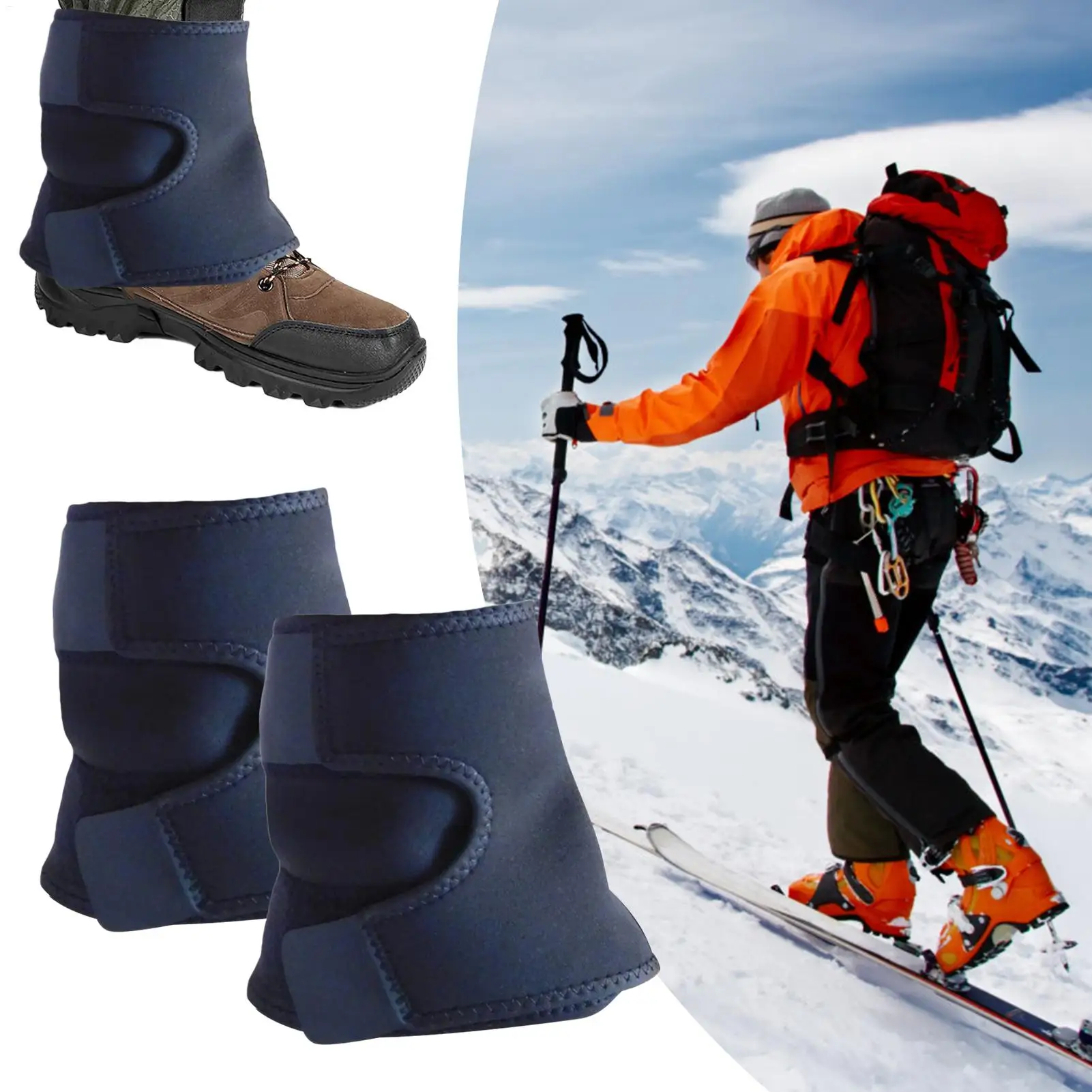 Polainas impermeáveis para caminhadas ao ar livre, proteção total, leves para pernas inferiores contra detritos de neve e lama, trekking, caça, escalada