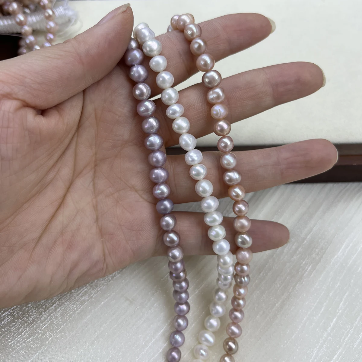 

AA 6-7mm Semi-finished Potato-shaped Natural Freshwater Pearl Loose Beads for Jewelry Making DIY Necklace Bracelet Accessories