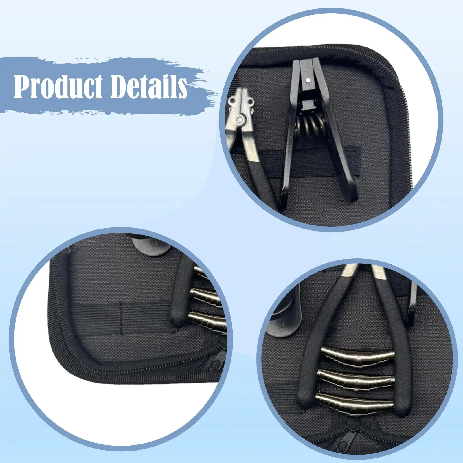 

Starting Clamp Stringing Machine Starter 3 Spring Durable Metal Tennis Badminton Racquet Stringing Tools for Racket Repair