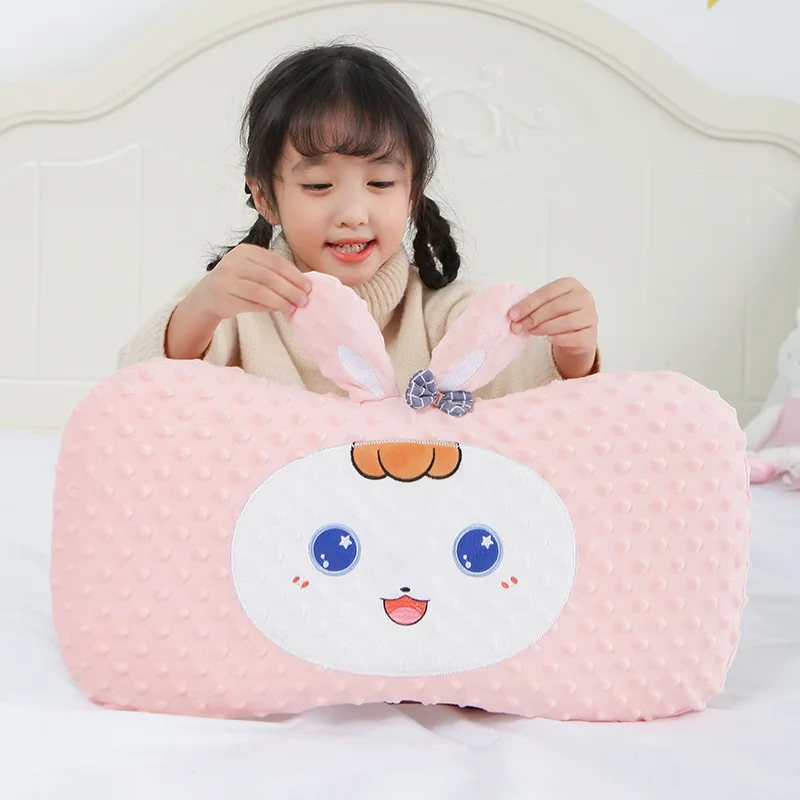 Baby Pillow 1-8 Year Old Removable Washable Bean Velvet Memory Cotton Pillow New Cartoon Kindergarten Nap Pillow P3