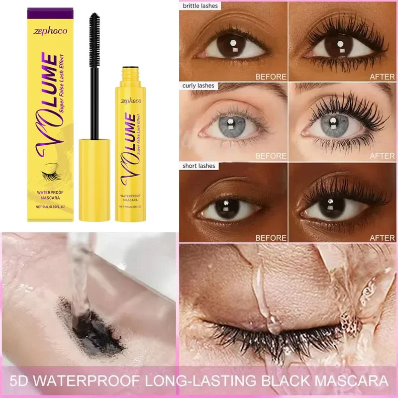 มาสคาร่ากันน้ําขนตายาวติดทนนาน Silky Lash Black Eyelashes Extension Make Up Beauty Eye เครื่องสําอางเกาหลี