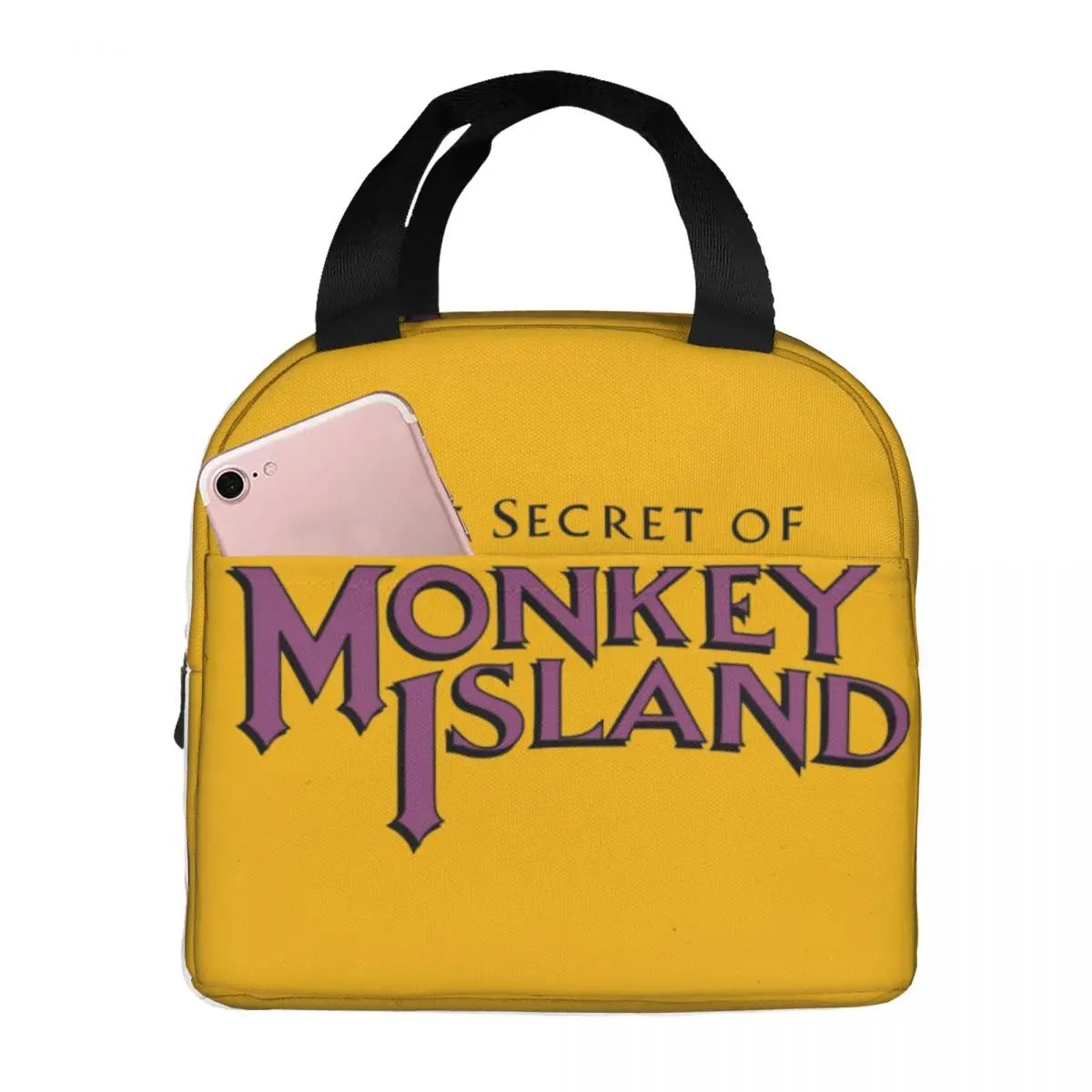 Secret Of Monkey Island Lunch Bags Insulated Bento Box Portable Lunch Tote Leakproof Cooler Thermal Bag for Woman Children Work