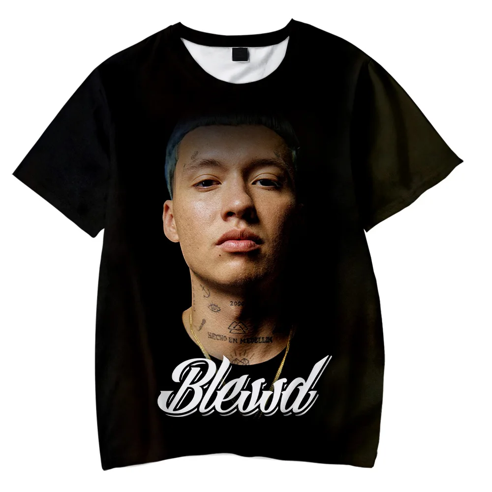 Rapper Blessd T-shirt Crewneck Short Sleeve Tee Women Men's Tshirt 2023 Hip Hop Harajuku Streetwear 3D Clothes