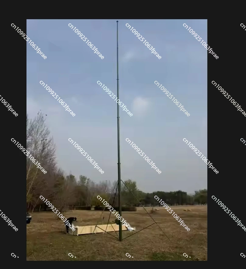 4m to 35m manual wind up telescopic light antenna tower mast with tripod