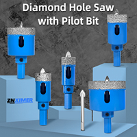 1pcs 18-68MM Diamond Drill Bits Set Ceramic Tile Hole Saw with position drill for Glass Marble Granite Stone Porcelain
