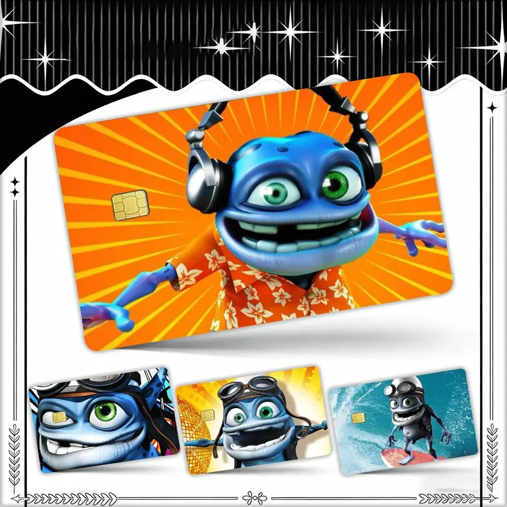 

C-Crazy Frog DJ Ding D-Ding Waterproof Film Skin Cover Credit Card Stickers Debit Front Bank Bus Pass