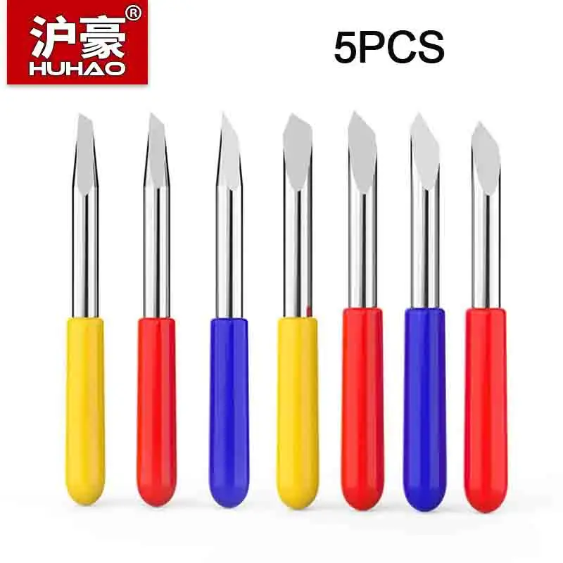 

HUHAO 5PCS 30/45/60 Degree Mimaki Cutting Plotter Blade Vinyl Cutter Knife Milling Cutter for Power Tools Mimaki Plotter Bits